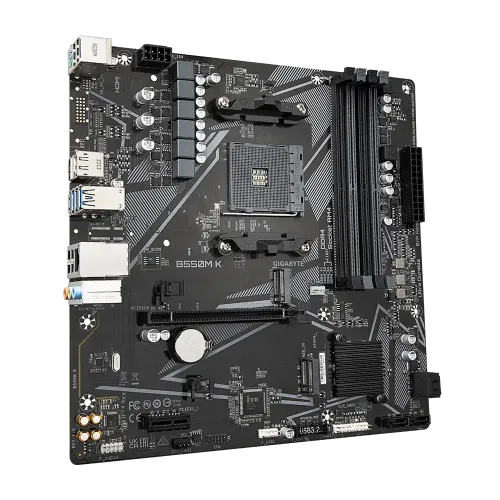 Gigabyte B550M K AMD AM4 Micro ATX Motherboard — image 3 of 5