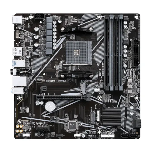 Gigabyte B550M K WIFI6E AMD AM4 mATX Motherboard — image 2 of 4