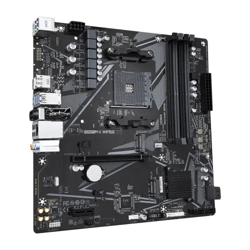 Gigabyte B550M K WIFI6E AMD AM4 mATX Motherboard — image 3 of 4