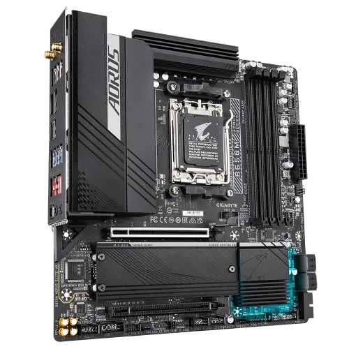 GIGABYTE B650M AORUS ELITE AX DDR5 AMD AM5 Micro-ATX Motherboard — image 4 of 6