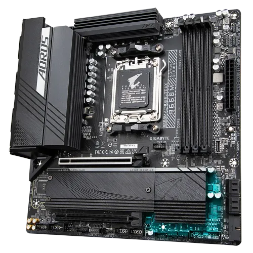 GIGABYTE B650M AORUS ELITE AX DDR5 AMD AM5 Micro-ATX Motherboard — image 5 of 6
