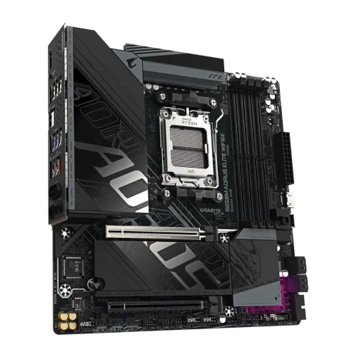 GIGABYTE B850M AORUS ELITE WIFI6E AMD AM5 DDR5 mATX Motherboard — image 3 of 5