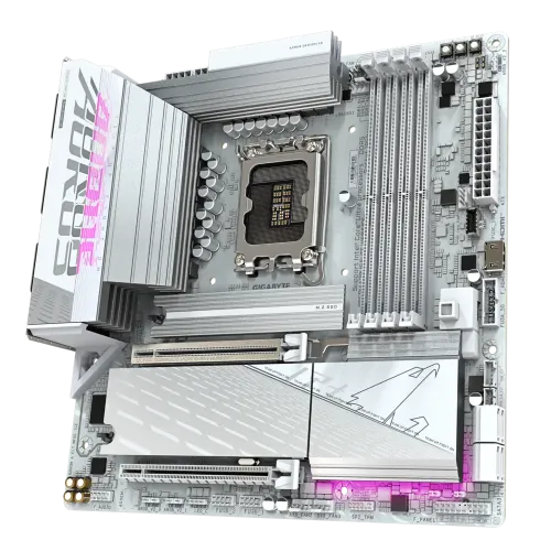 GIGABYTE B860M AORUS ELITE WIFI6E ICE LGA1851 Micro ATX Motherboard — image 4 of 5