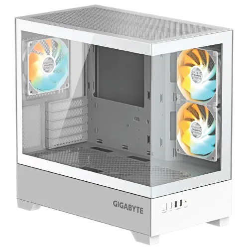 GIGABYTE C201 PANORAMIC ICE Mid Tower M-ATX Casing — image 5 of 5