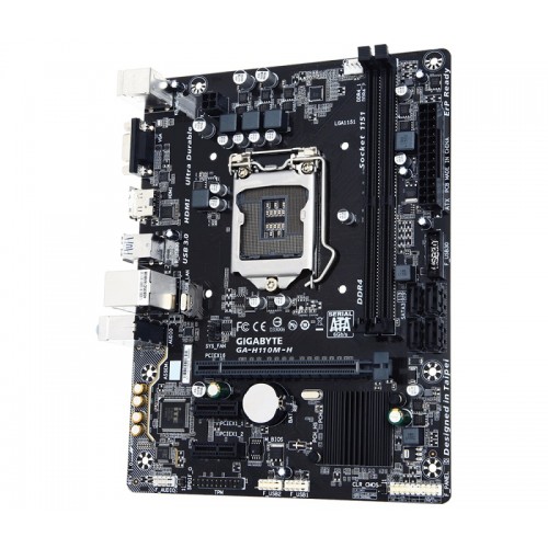 Gigabyte GA-H110M-H Micro ATX Motherboard — image 3 of 4