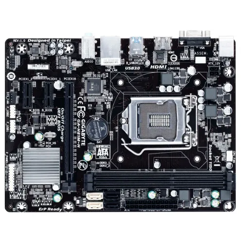 GIGABYTE GA-H81M-H 4th Gen Micro ATX Motherboard — image 2 of 4