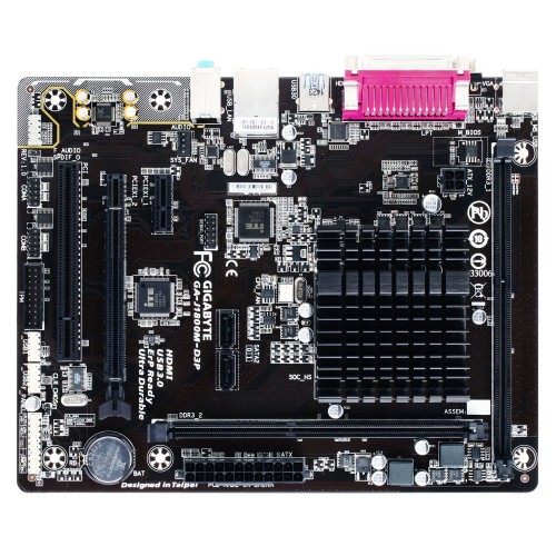 GIGABYTE GA-J1800M-D3P Motherboard with Built In 2.41Ghz DDR3 Celeron Processor — image 2 of 4