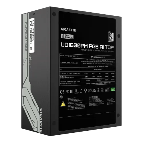 Gigabyte GP-UD1600PM PG5 1600W 80 PLUS Platinum Full Modular ATX Power Supply — image 4 of 6
