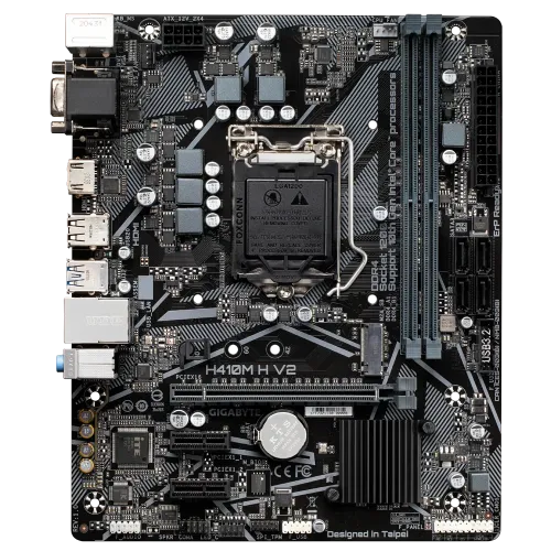 GIGABYTE H410M H V2 10th Gen Micro ATX Motherboard — image 2 of 5