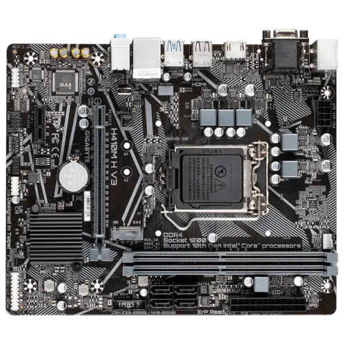 GIGABYTE H410M H V3 10th Gen Micro ATX Motherboard — image 2 of 4