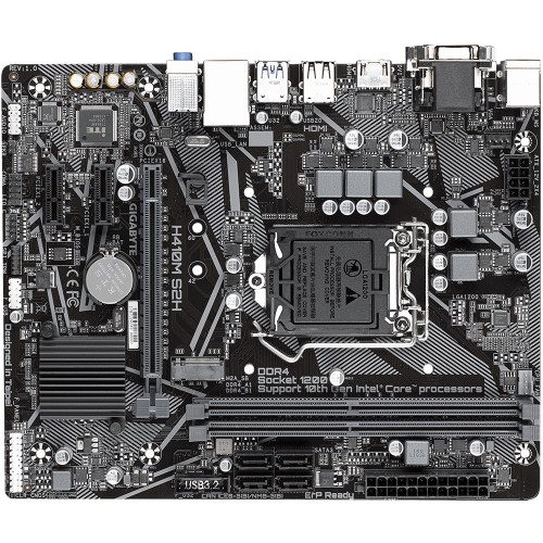 Gigabyte H410M S2H 10th Gen Micro ATX Motherboard — image 2 of 4