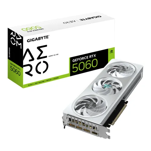 GIGABYTE GeForce RTX 5060 AERO OC 8G GDDR7 Graphics Card