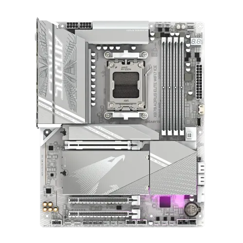 GIGABYTE X870 AORUS ELITE WIFI7 ICE DDR5 AMD AM5 ATX Motherboard — image 2 of 5