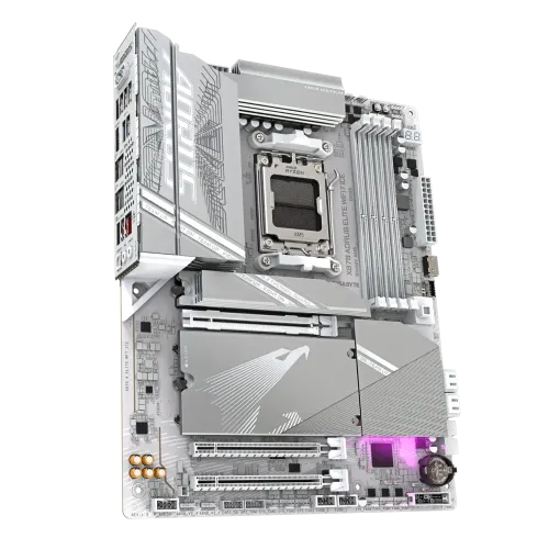 GIGABYTE X870 AORUS ELITE WIFI7 ICE DDR5 AMD AM5 ATX Motherboard — image 3 of 5