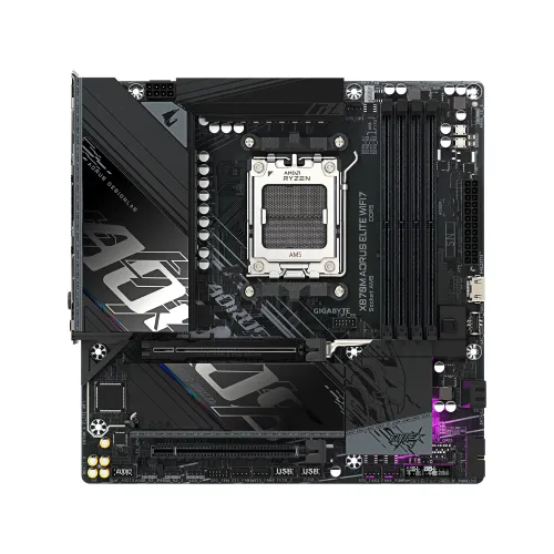 GIGABYTE X870M AORUS ELITE WIFI7 DDR5 AM5 mATX Motherboard — image 2 of 5