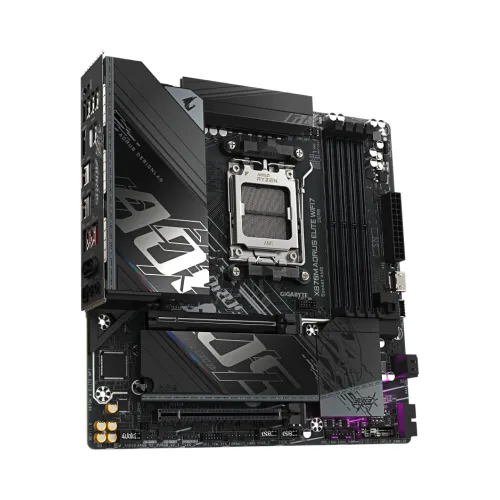 GIGABYTE X870M AORUS ELITE WIFI7 DDR5 AM5 mATX Motherboard — image 3 of 5