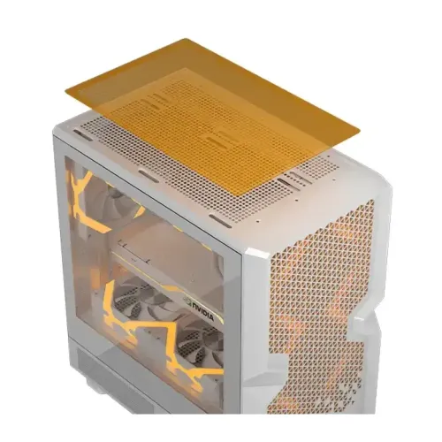 Golden Field H01 M-ATX Mini Tower Gaming Casing White — image 4 of 5