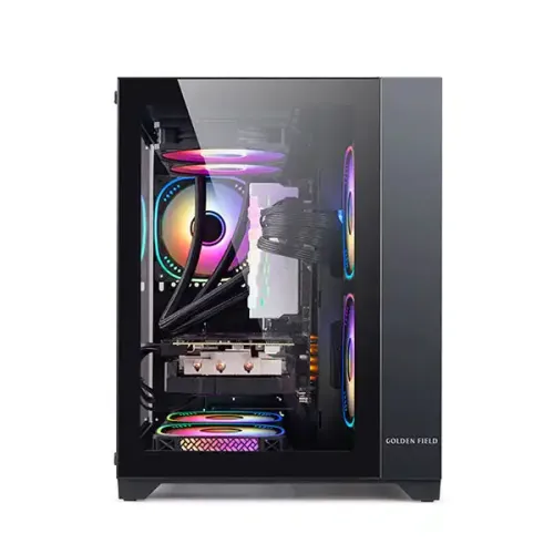 Golden Field Seaview M360 Black Mini Tower Micro-ATX Gaming Case — image 3 of 4