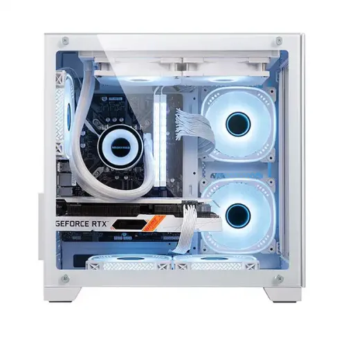 Golden Field Seaview M360 White Mini Tower Micro-ATX Gaming Case — image 3 of 5
