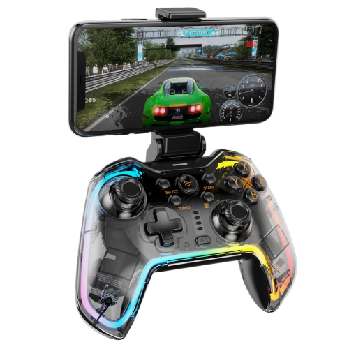 Havit G158BT Pro Transparent RGB Bluetooth Vibration Gamepad — image 2 of 3