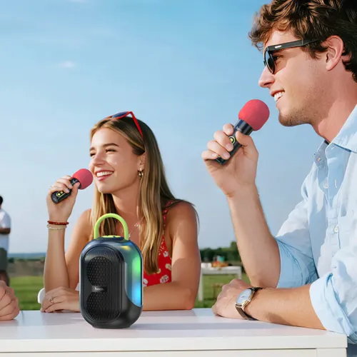 Hoco DS68 RGB Portable Bluetooth Speaker With 2 Mic — image 6 of 6