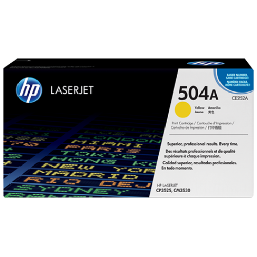HP 504A Yellow Original LaserJet Toner Cartridge