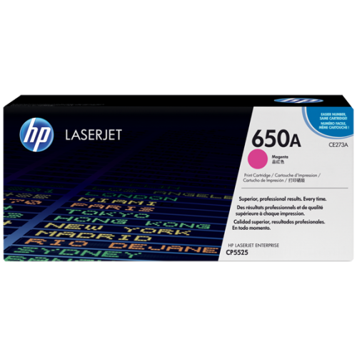 HP 650A Magenta Original LaserJet Toner (For CLJ CP5525N, DN)
