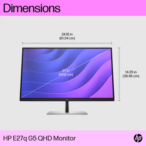 HP E27q G5 27" QHD IPS Monitor — image 5 of 6