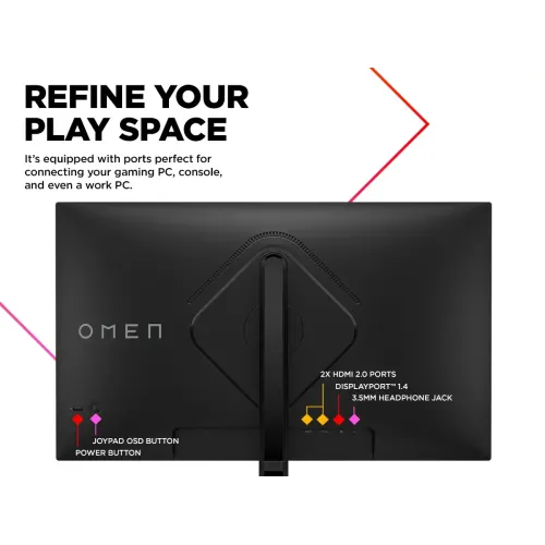 HP OMEN 32C 31.5" 165Hz QHD Curved Gaming Monitor — image 6 of 6