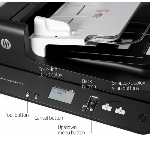 HP Scanjet Enterprise Flow 7500 Flatbed Scanner — image 6 of 6