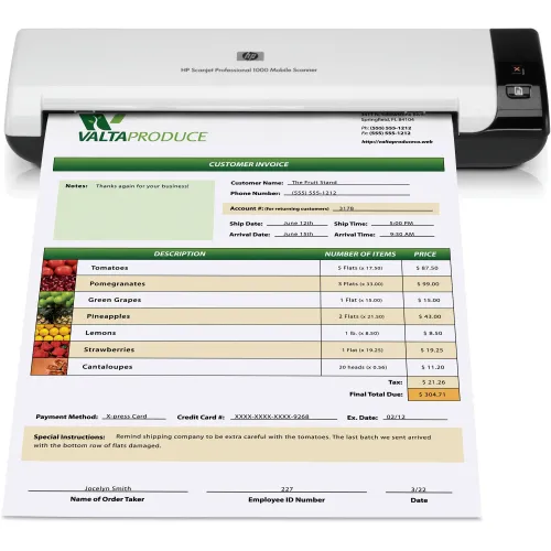 HP Scanjet Professional 1000 Mobile Scanner — image 4 of 6