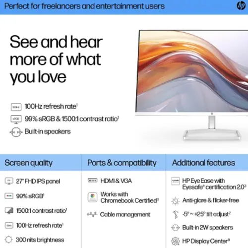 HP Series 5 527sa 27" 100Hz FHD IPS Monitor — image 5 of 6