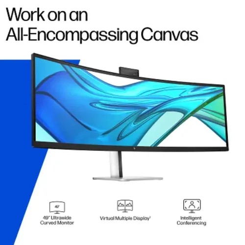 HP Series 5 Pro 549pm 49" DQHD 165Hz Type-C Curved Monitor With Webcam — image 5 of 6