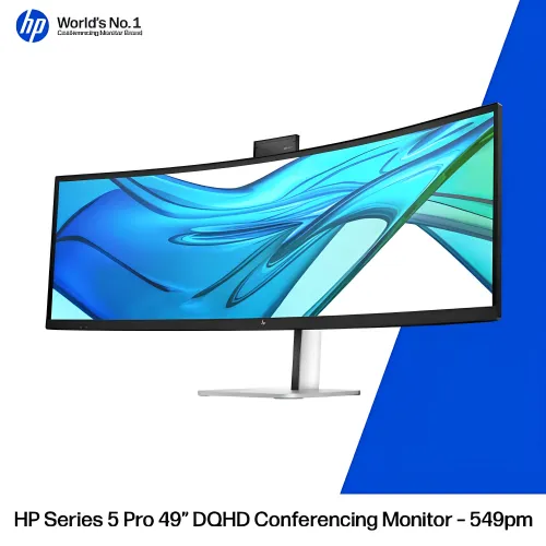 HP Series 5 Pro 549pm 49" DQHD 165Hz Type-C Curved Monitor With Webcam — image 6 of 6