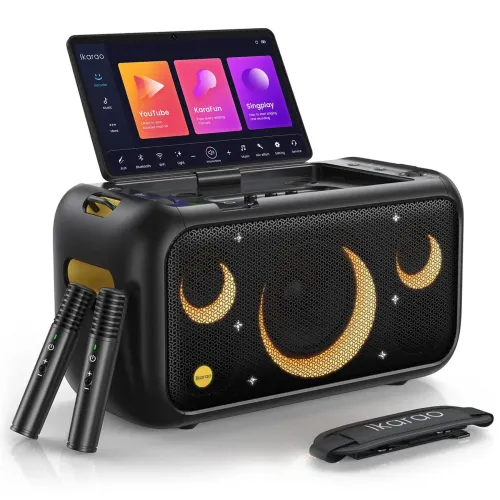 Ikarao Xtreme Break X1 All in One Karaoke Portable Bluetooth Speaker With Built-In 13 Inch Tablet And Wireless Microphone — image 3 of 4