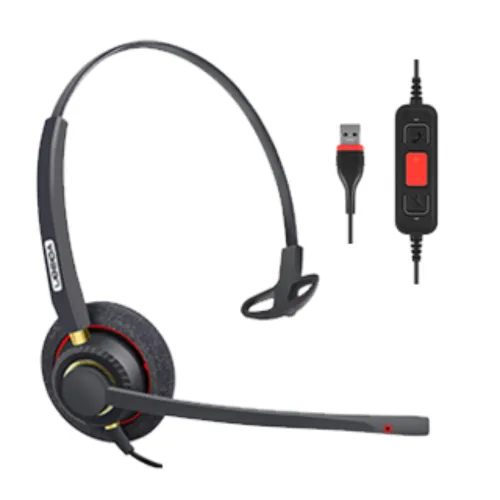 Inbertec UB800M USB Wired Noise Cancelling Headphone