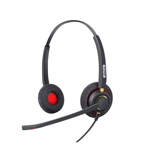 Inbertec UB805DM AI Noise Cancelling Professional USB Wired Headphone — image 2 of 4