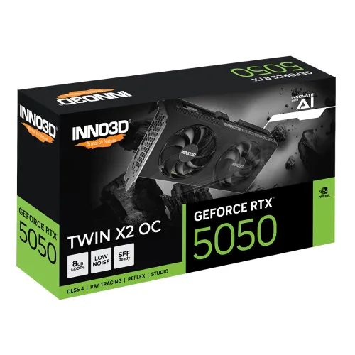 INNO3D GeForce RTX 5050 TWIN X2 OC 8GB GDDR6 Graphics Card — image 2 of 3