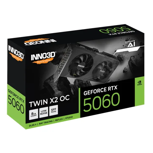 INNO3D GeForce RTX 5060 TWIN X2 OC V2 8GB GDDR7 Graphics Card — image 2 of 3