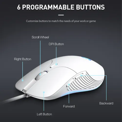 Inphic B1 RGB Wired Gaming Mouse — image 3 of 6
