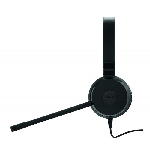 Jabra Evolve 30 MS DUO Dual Ear USB & 3.5mm Noise Cancelling Head Phone Black — image 3 of 4