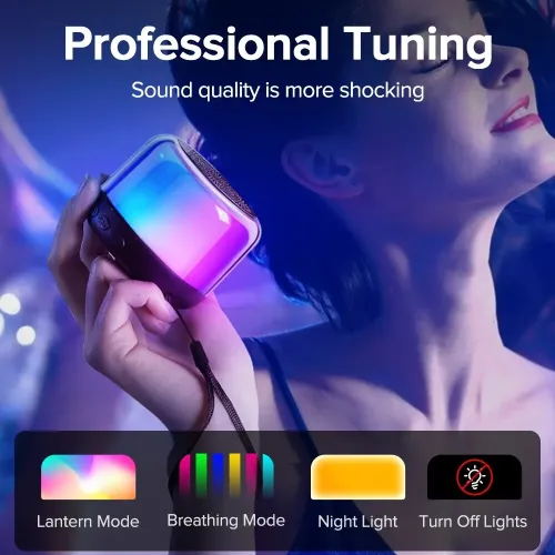 JOYROOM JR-ML03 Transparent RGB Bluetooth Wireless Speaker — image 2 of 3