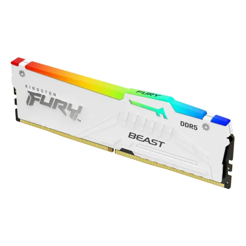 Kingston FURY Beast RGB 32GB DDR5 6000MHz CL30 Desktop RAM White — image 2 of 3