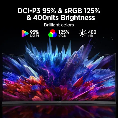 KOORUI 34E6UC 34" 180Hz WQHD VA Curved Gaming Monitor — image 3 of 6