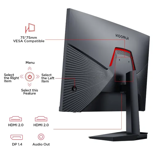 KOORUI G2511P 24.5" 200Hz FHD IPS Gaming Monitor — image 6 of 6