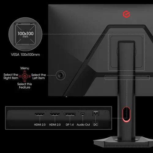 KOORUI S2721PM 27" 2K QHD 200Hz 1ms QD Mini-LED Gaming Monitor — image 6 of 6