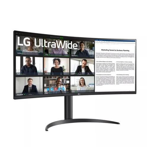 LG 34WR55QC-B 34" WQHD UltraWide 100Hz Curved Monitor — image 3 of 3