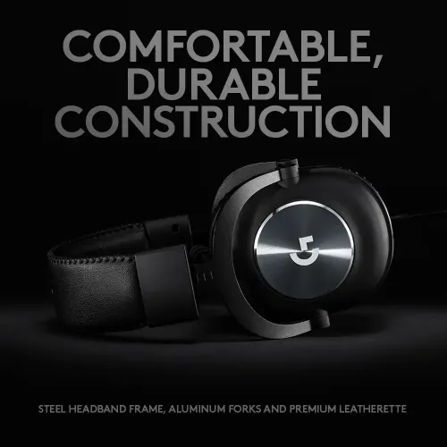 Logitech G PRO 3.5mm Single & Dual port Gaming Headphone Black — image 2 of 6