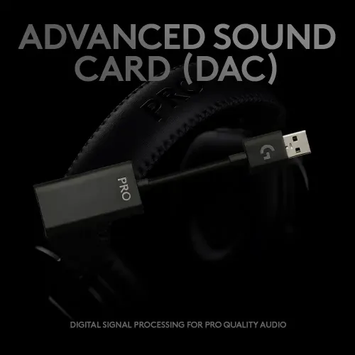 Logitech G PRO 3.5mm Single & Dual port Gaming Headphone Black — image 5 of 6