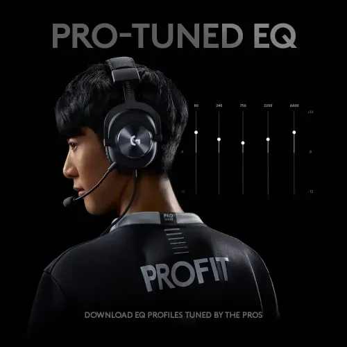 Logitech G PRO 3.5mm Single & Dual port Gaming Headphone Black — image 6 of 6